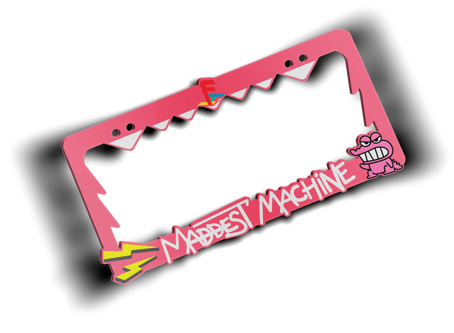 Maddest Machine Plate Frame (Fluorescent Pink)