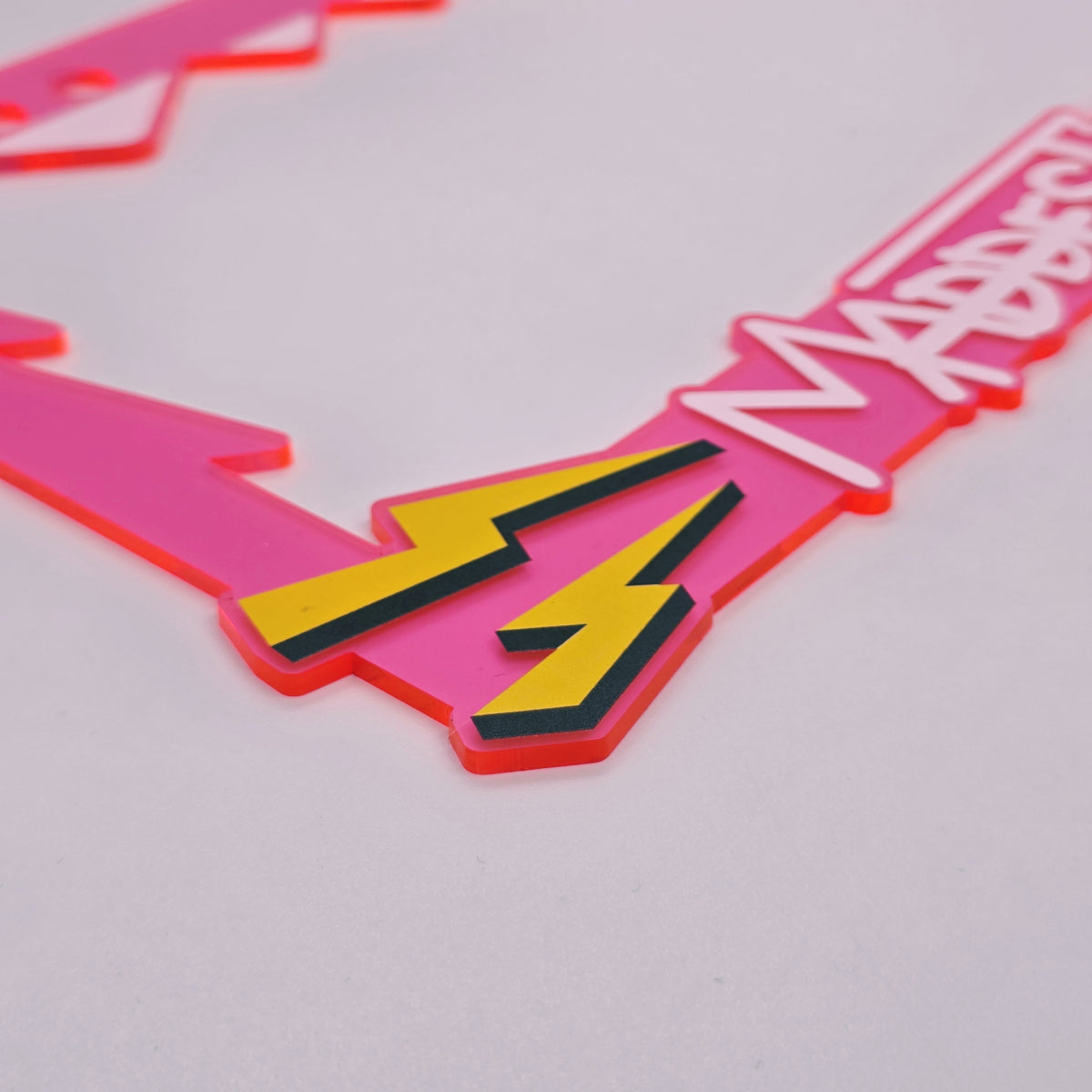 Maddest Machine Plate Frame (Fluorescent Pink)
