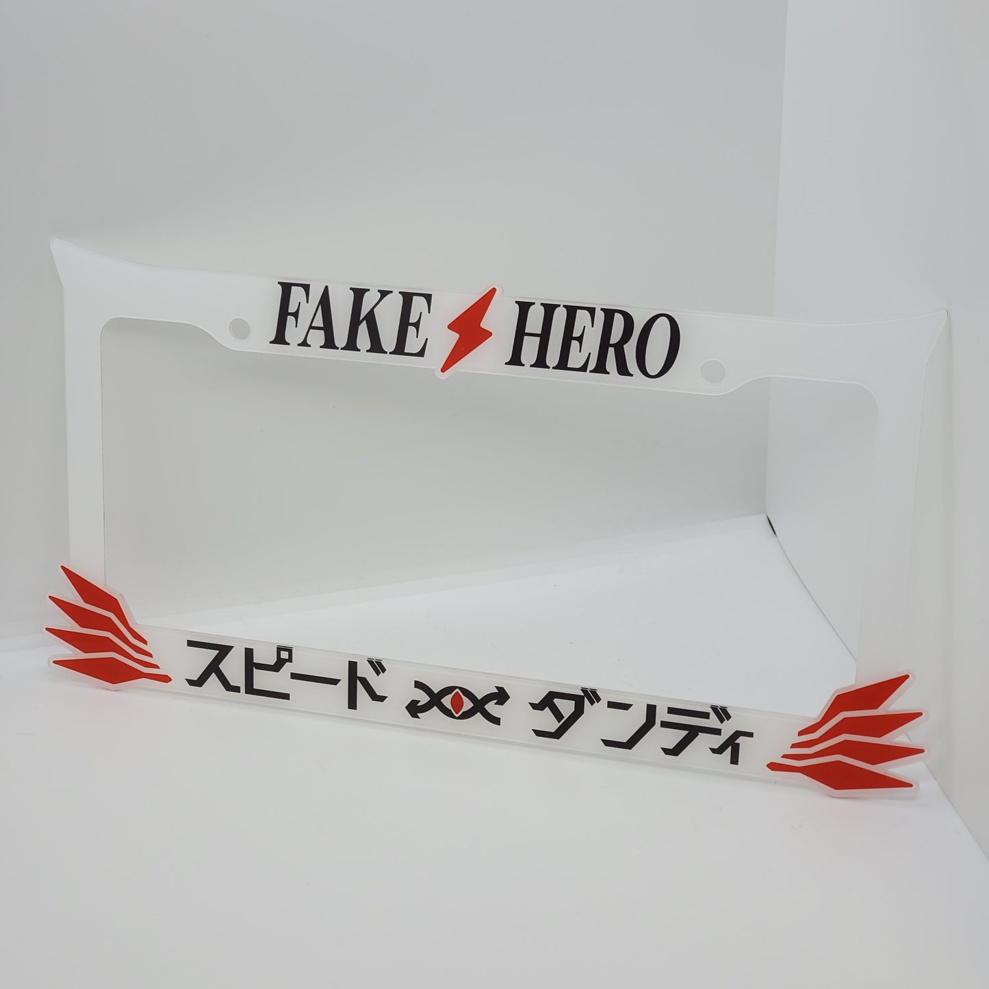 Speed Dandy Plate Frame (White)
