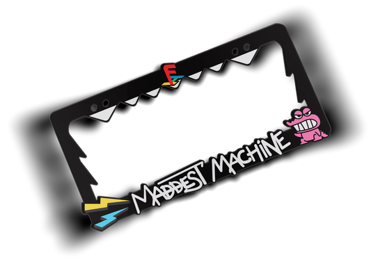 Maddest Machine Plate Frame (Black)