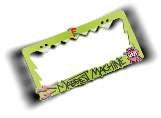 Maddest Machine Plate Frame (Fluorescent Green)