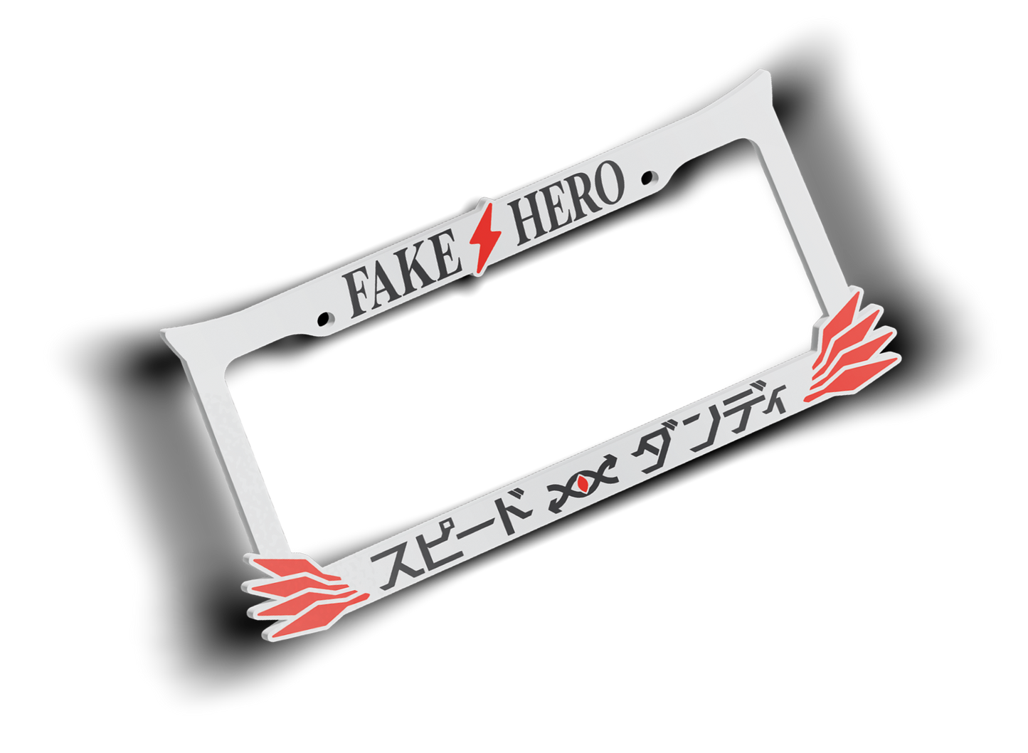 Speed Dandy Plate Frame (White)