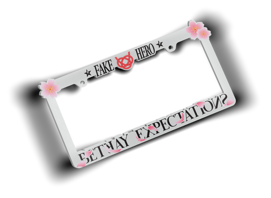 Sakura Plate Frame V2 (White)