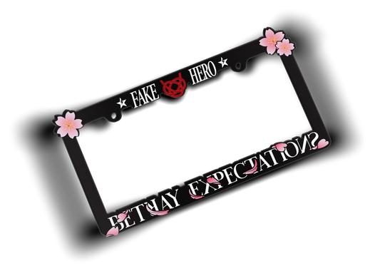 Sakura Plate Frame (Matte Black)