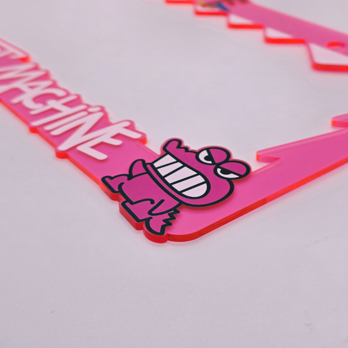 Maddest Machine Plate Frame (Fluorescent Pink)
