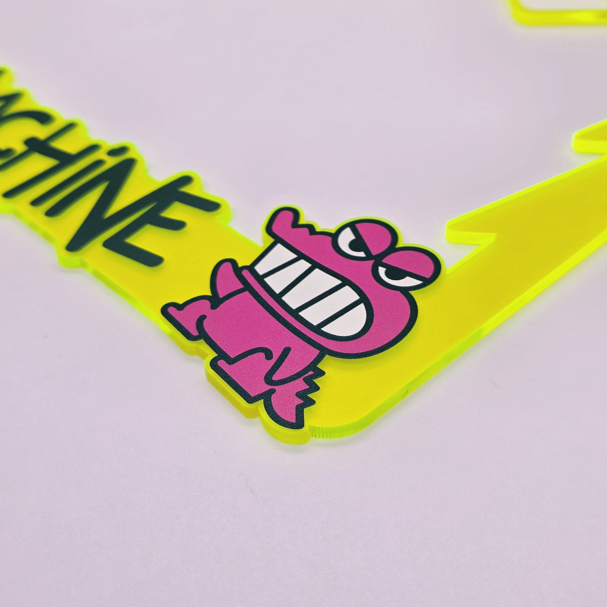 Maddest Machine Plate Frame (Fluorescent Green)