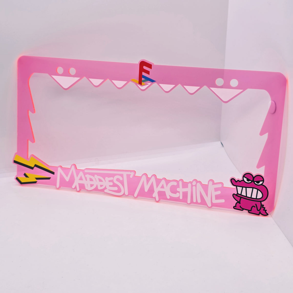 Maddest Machine Plate Frame (Fluorescent Pink)
