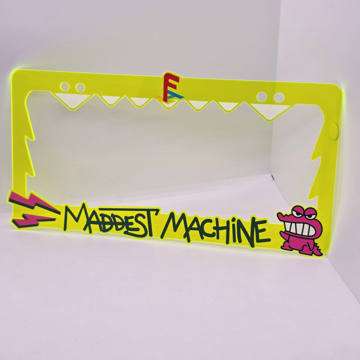 Maddest Machine Plate Frame (Fluorescent Green)